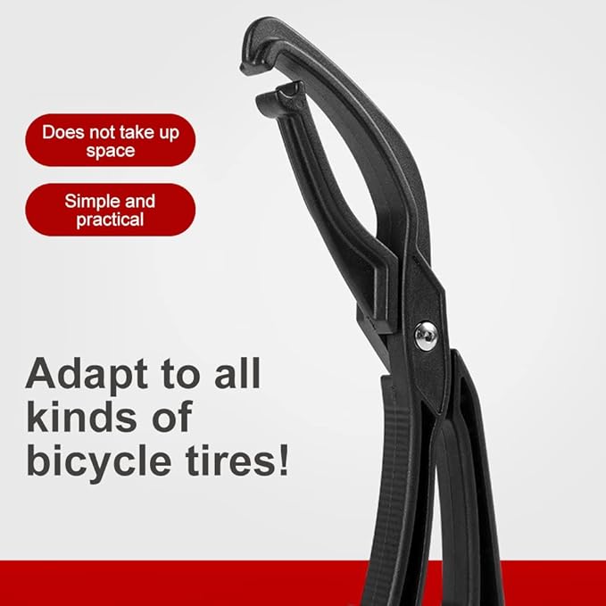 Keenso Bike Tire Pliers, Durable Plastic Bicycle Tire Repair Tool Bike Tire Removal Tool Difficult Tires Lever Tyre Remover Inserting Installation Pliers
