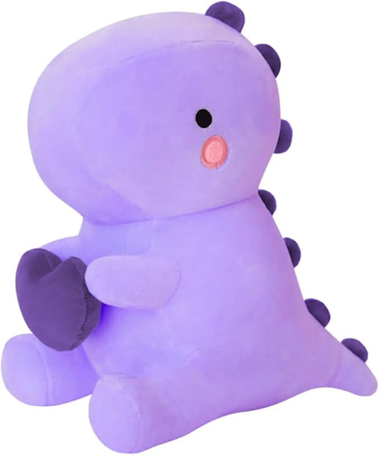 SQEQE Dinosaur Stuffed Animal, Loving Soft Dino Plush Toys with Holding Heart for Valentine Day, Sweet Romantic Anniversary Birthday Gift for Her Girls Boys Girlfriend(Purple,12 inch)