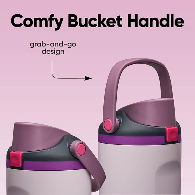 Owala FreeSip Sway Insulated Stainless Steel Water Bottle with Two-Way Spout, Built-In Straw and Bucket Handle, Made for Travel, School, and Sports, 40oz, BPA Free, Leak Proof, Dreamy Field