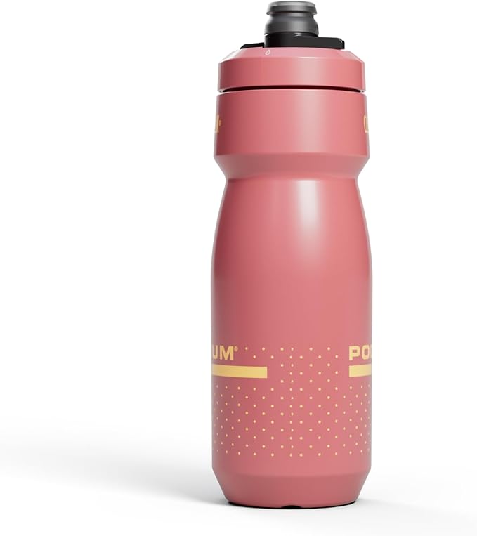CamelBak Podium 24oz Bike Water Bottle - Easy Squeeze Bottle - Fits Most Bike Cages, Coral Sunset