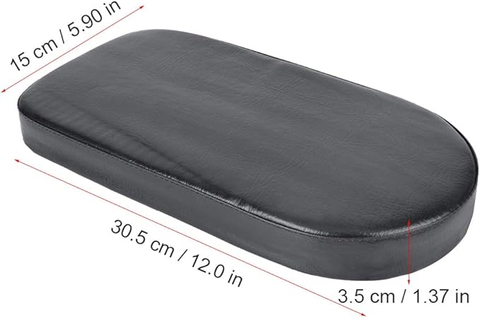 Bicycle Manned Cushion, Black PU Bike Rear Saddle Mountain Bike Back Shelf Seat Cushion, Wide Soft Pad Bicycle Accessory for School Sports Trail Riding