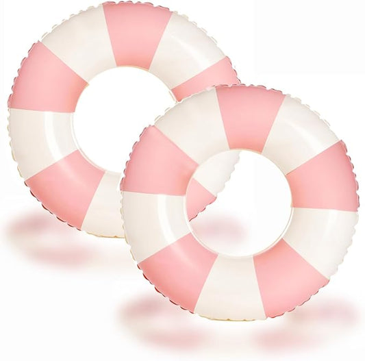 2 PCS Inflatable Pool Floats for Swimming Pool Party Lake Beach Adults - Floaties Pool Tubes Swim Rings Tubes Floaties for Beach Pool Party Decorations
