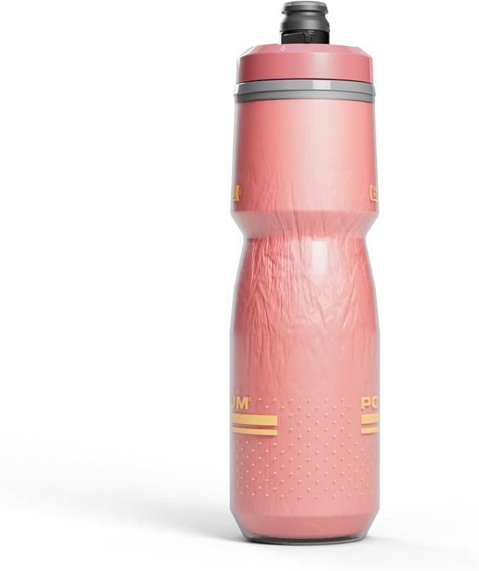 CamelBak Podium Chill Insulated 24oz Bike Water Bottle - Easy Squeeze Bottle - Fits Most Bike Cages, Coral Sunset