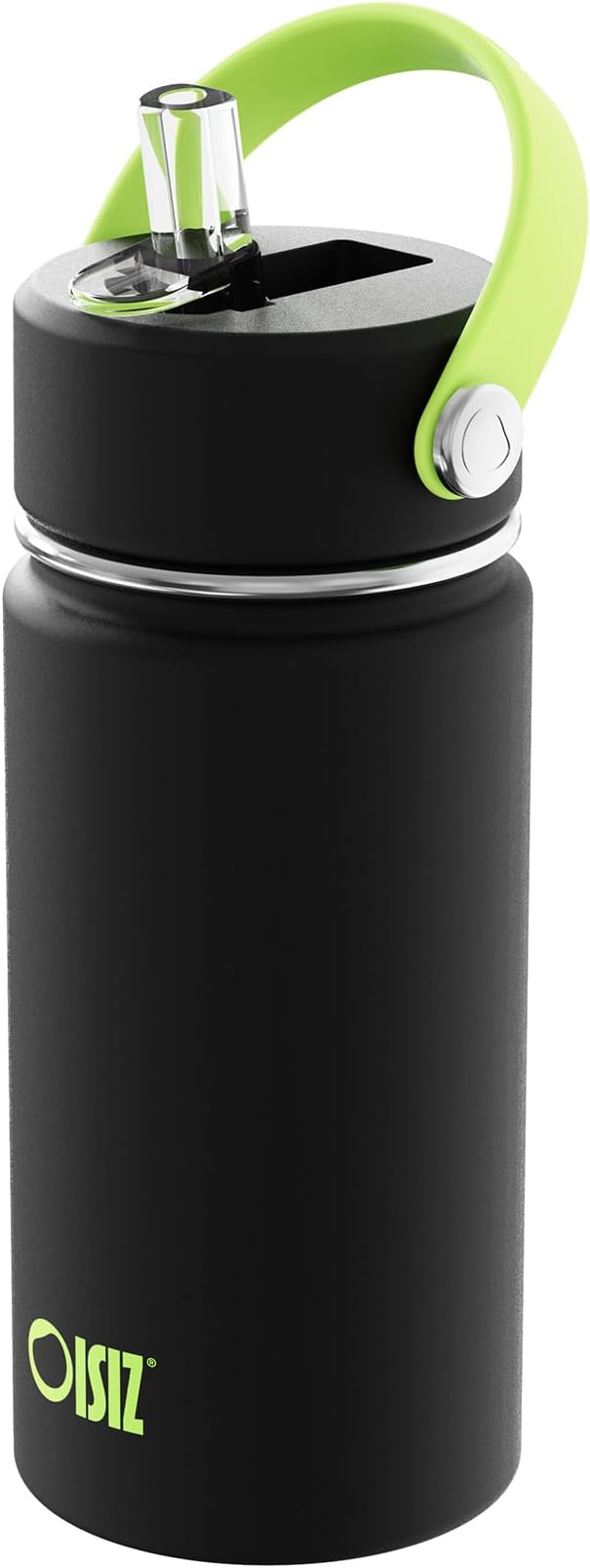 OISIZ Kids Water Bottle with Straw Lid 14oz, Vacuum Insulated 316 Stainless Steel Water Bottles for Kids for School, Leakproof Water Bottle, BPA Free and Keep Cold for 24 Hours