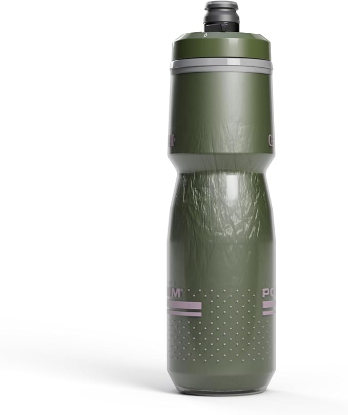 CamelBak Podium Chill Insulated 24oz Bike Water Bottle - Easy Squeeze Bottle - Fits Most Bike Cages, Deep Fern
