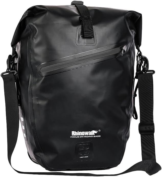 Rhinowalk Bike Bag Waterproof Bike Pannier Bag for Bicycle Cargo Rack Saddle Bag Shoulder Bag Laptop Pannier Rack Bicycle Bag Professional Cycling Accessories