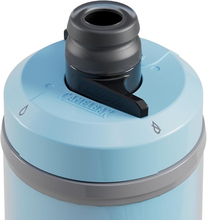 CamelBak Podium Chill Bike Insulated Squeeze Water Bottle Crystal Blue, 24oz