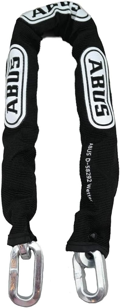 ABUS Hardened Steel 6KS 10 Foot x 1/4" Thick Square Security Chain for Bikes, Containers, Trailers, ATV's, Motorcycles and Personal/Industrial Property