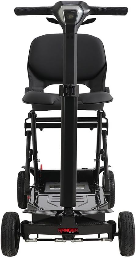 Ranger Ivy: Ultra Lightweight Full Carbon Fiber Folding Mobility Scooter – 35 lbs, Dual Battery, Airline Ready, Compact, Portable, Travel Bag Included