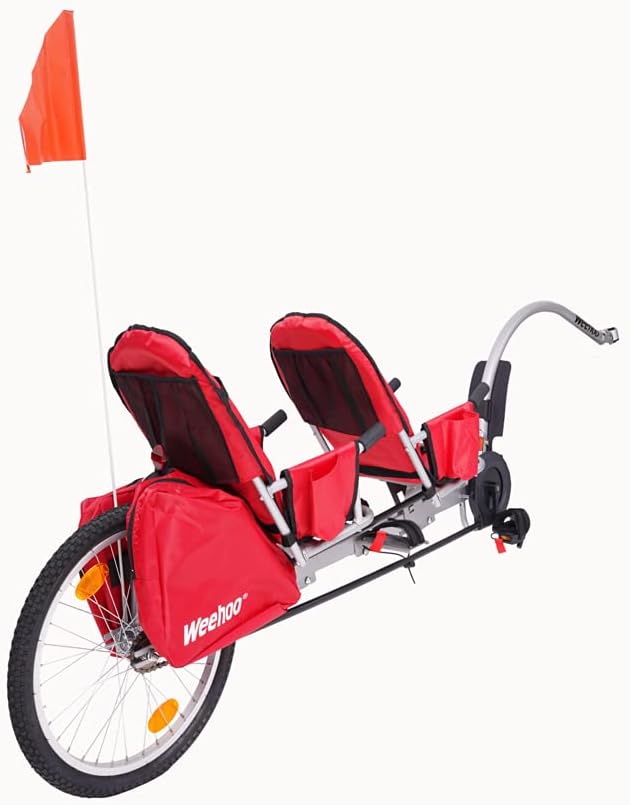 Two Bike Trailer,Red,One Size