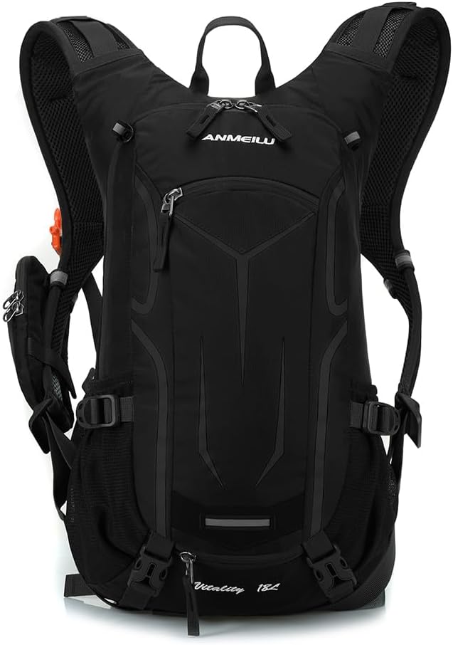 Outdoor Cycling Backpack, 18L, Black