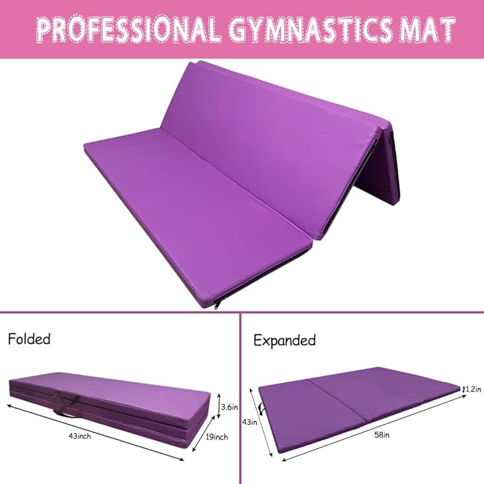 Foldable Gymnastics Kip Bar,Horizontal Bar for Kids,No Wobble Gym Equipment for Home Indoor,3' to 5' Adjustable Height,Gymnasts 1-4 Levels,300 lbs Weight Capacity