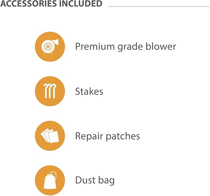 JumpOrange Fiesta Commercial Grade Bounce House Water Slide Combo with Pool for Kids and Adults (with Blower), Basketball Hoop, Wet Dry Use, Outdoor Indoor, Birthday Party, Rental Quality