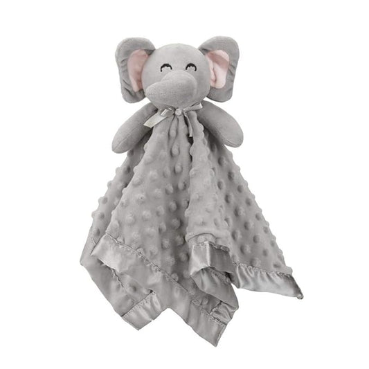 Pro Goleem Elephant Security Blanket, Soft Lovey Unisex Lovie Baby Gifts for Boys and Girls Snuggle Toy Stuffed Animal Newborn Essentials and Items Grey 16 Inch