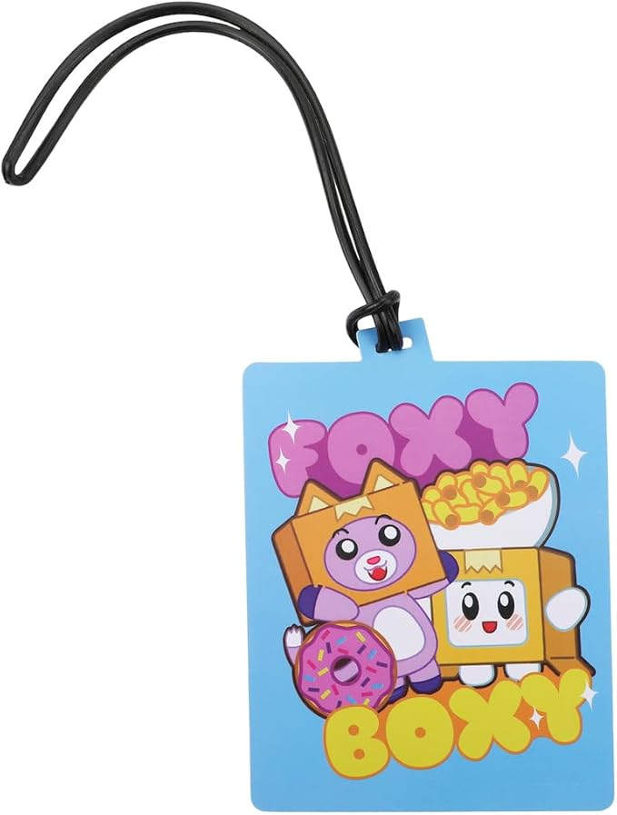 Bioworld LankyBox 4-Piece Kids' Carry On Travel Set - Officially Licensed with 14" Pilot Case, Duffle Bag, Utility Case, and Luggage Tag