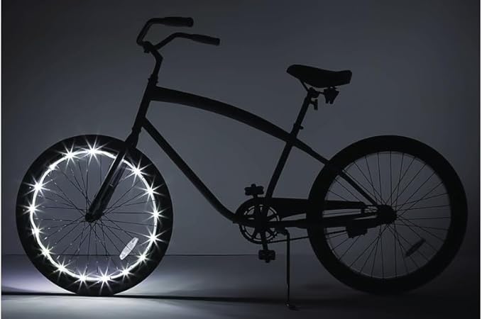 Brightz WheelBrightz LED Bike Wheel Lights - 2025 Edition with Superior Straps & LED-Weatherproof Shield! 14 Colors - Unmatched Durability, Visibility & 48+ Hours of Dazzling Illumination