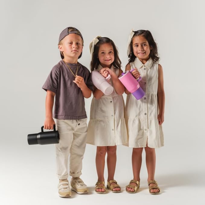 HydroJug Kids - 20 oz Insulated Kids Water Bottle with Flip Straw & Handle | Leak-Proof & Durable | Perfect for School, Sports, Lunch, Travel & Camp, Rodeo