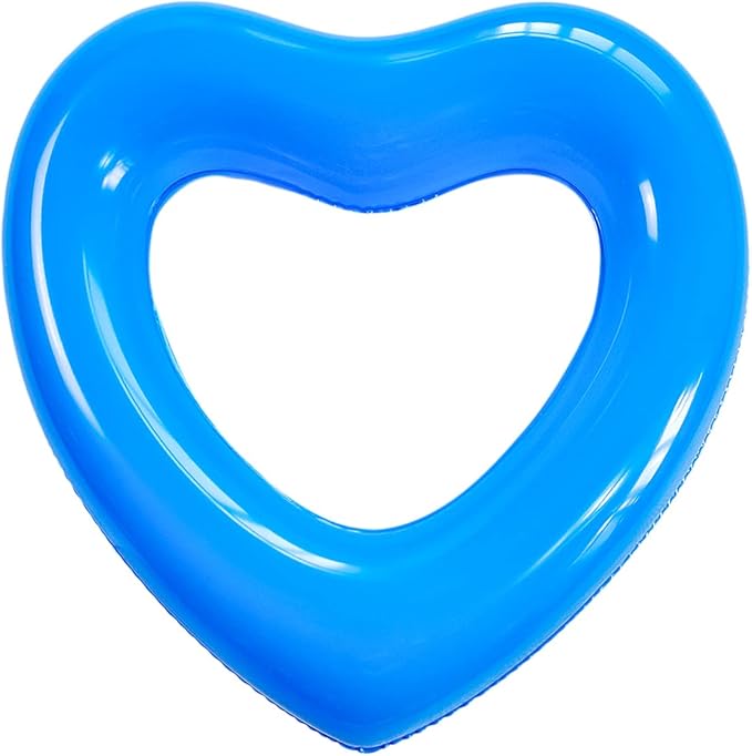 ZHUYNXIR Heart Swimming Pool Float Loungers Tube, Water Fun Beach Party Toys for Kids，Birthday Scene Layout Props.