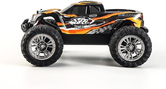 1:16 Scale All Terrain RC Car, 36 KPH High Speed 4WD Electric Vehicle with 2.4 GHz Remote Control, 4X4 Waterproof Off-Road Truck with Two Module Batteries