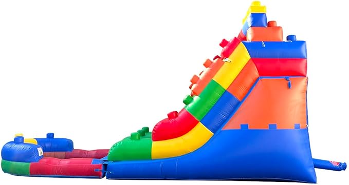 Inflatable Water Slide for Kids & Toddlers with Inflatable Pool, Backyard, Park or Commercial Use, Outdoor Water Play, Includes Blower Stakes, Splash Pool & Storage Bag, Large 25.5' x 9' x 15'