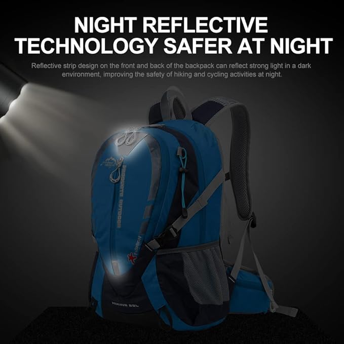 INOXTO Small Hiking Backpack with 2L Water Bladder and Rain Cover, 25L Hydration Daypack for Travel, Cycling, Camping, Outdoor