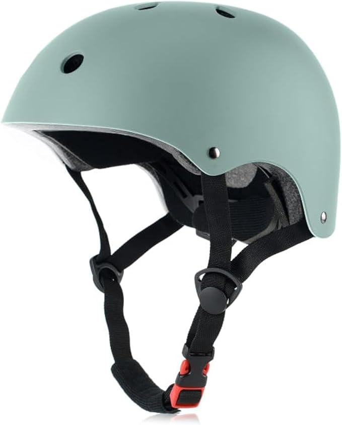Skateboard Bike Helmet, Lightweight Adjustable, Multi-Sport for Bicycle Skate Scooter, 3 Sizes for Adult Youth & Kids