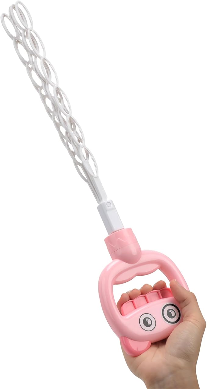 SHCKE 5-Claw Bubble Wands 4-Pack, 16.7 Inch Extra Large Bubble Maker Toy for Kids, Reusable Bubble Toy Set for Summer Outdoor Games, Birthday Wedding