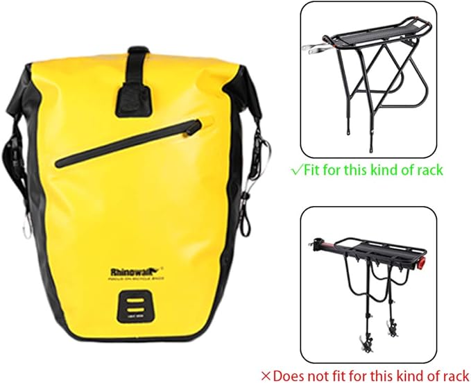 Rhinowalk Bike Bag Waterproof Bike Pannier Bag for Bicycle Cargo Rack Saddle Bag Shoulder Bag Laptop Pannier Rack Bicycle Bag Professional Cycling Accessories
