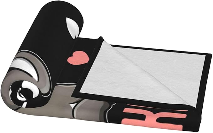 Funny Donkey Blanket Just A Girl Who Loves Donkeys Throw Blankets for Girls Boys Kids Plush Cozy Flannel Fleece Ultra Soft Fuzzy Animal Party Blanket 50"X40"