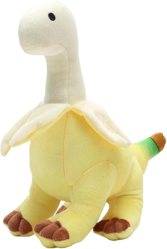 11'' Banana Dinosaur Plush Toy, Yellow Dinosur Stuffed Animal, Soft and Creative Hybrid Design, for Kids and Friends, Ideal for Birthdays, Christmas, Children's Day