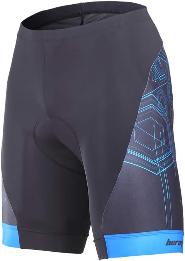 beroy Men's Comfortable Bicycle Cycling Pants, 3D Padded Bike Shorts