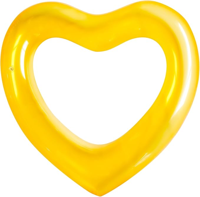 ZHUYNXIR Heart Swimming Pool Float Loungers Tube, Water Fun Beach Party Toys for Kids，Birthday Scene Layout Props.
