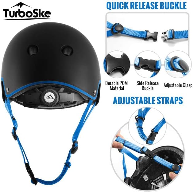 Skateboard Helmet, BMX Helmet, Multi-Sport Helmet, Bike Helmet for Kids, Youth, Men, Women