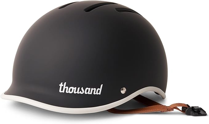 Thousand Heritage 2.0 Adult Bike Helmet; The Original Low Profile Retro Commuter Cycling Helmet Safety Certified for Bicycle Skateboard Skating Roller Skates; for Men & Women