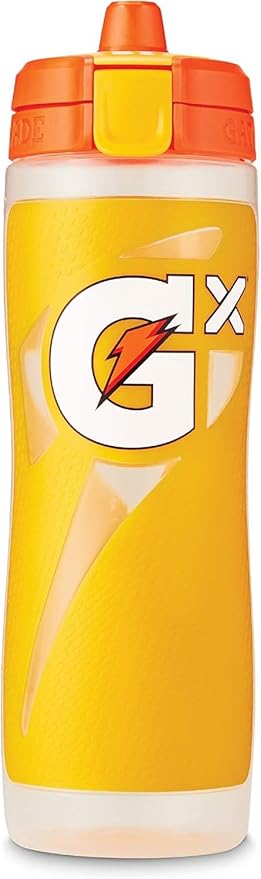 Gatorade Gx Kitchen Hydration System, Non-Slip Gx Squeeze Bottles & Gx Sports Drink Concentrate Pods Yellow, Plastic