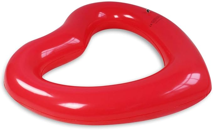 ZHUYNXIR Heart Swimming Pool Float Loungers Tube, Water Fun Beach Party Toys for Kids，Birthday Scene Layout Props.