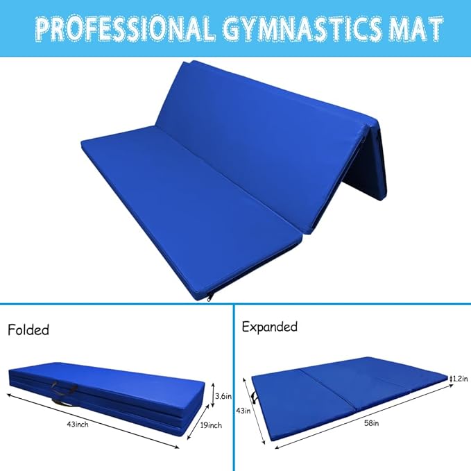 Foldable Gymnastics Kip Bar,Horizontal Bar for Kids,No Wobble Gym Equipment for Home Indoor,3' to 5' Adjustable Height,Gymnasts 1-4 Levels,300 lbs Weight Capacity