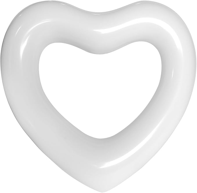 ZHUYNXIR Heart Swimming Pool Float Loungers Tube, Water Fun Beach Party Toys for Kids，Birthday Scene Layout Props.