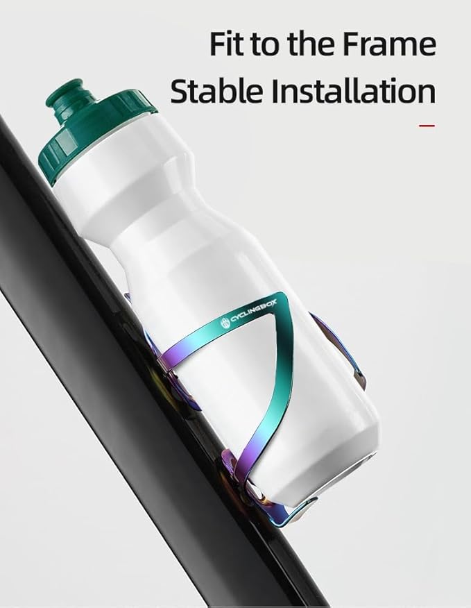Premium Aluminum Alloy Bike Cup Holder - - Durable Water Bottle Cage for Bicycle, Road Bike, Mountain Bikes (Multicolor)
