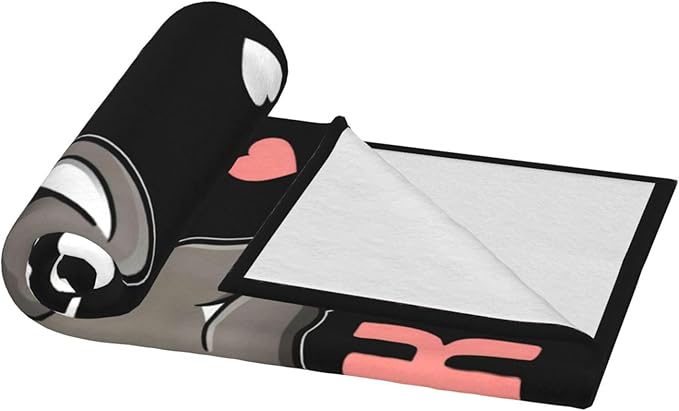 Cute Donkey Blanket Just A Girl Who Loves Donkeys Throw Blankets for Girls Boys Kids Plush Cozy Flannel Fleece Ultra Soft Fuzzy Animal Party Blanket 60"X50"