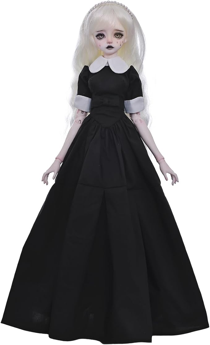 Kikyou Bjd Doll 1/4 Weep Nun Gothic Maiden Religious Style Horror Night Ball Jointed Dolls