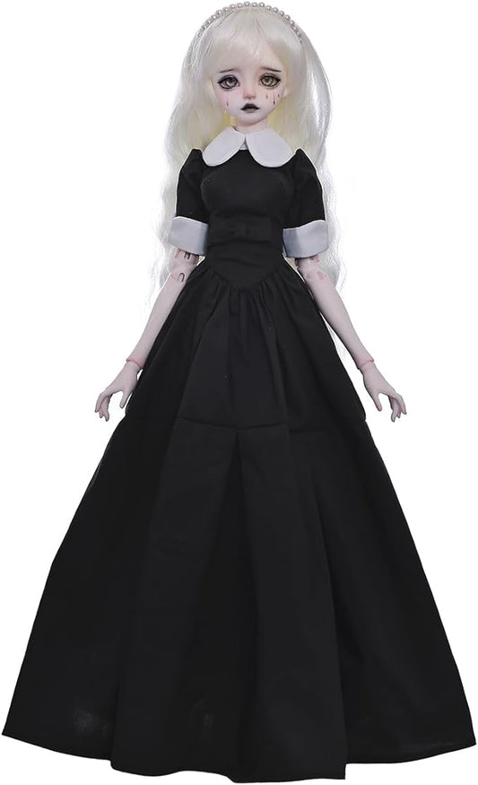 Kikyou Bjd Doll 1/4 Weep Nun Gothic Maiden Religious Style Horror Night Ball Jointed Dolls