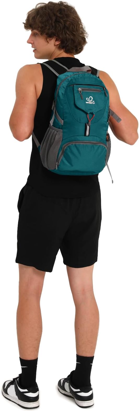 WATERFLY Small Lightweight Packable Backpack: 20l Ultra Light Foldable Travel Hiking Camping Daypack Day Pack for Man Woman