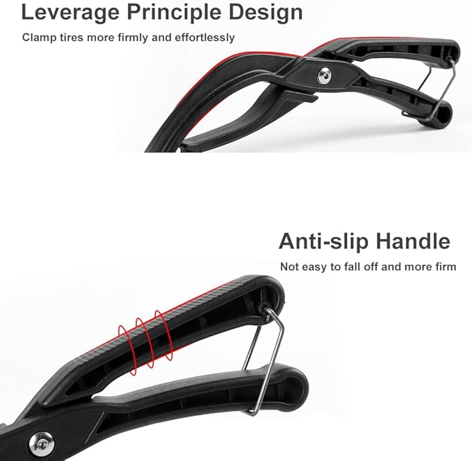 Keenso Bike Tire Pliers, Durable Plastic Bicycle Tire Repair Tool Bike Tire Removal Tool Difficult Tires Lever Tyre Remover Inserting Installation Pliers