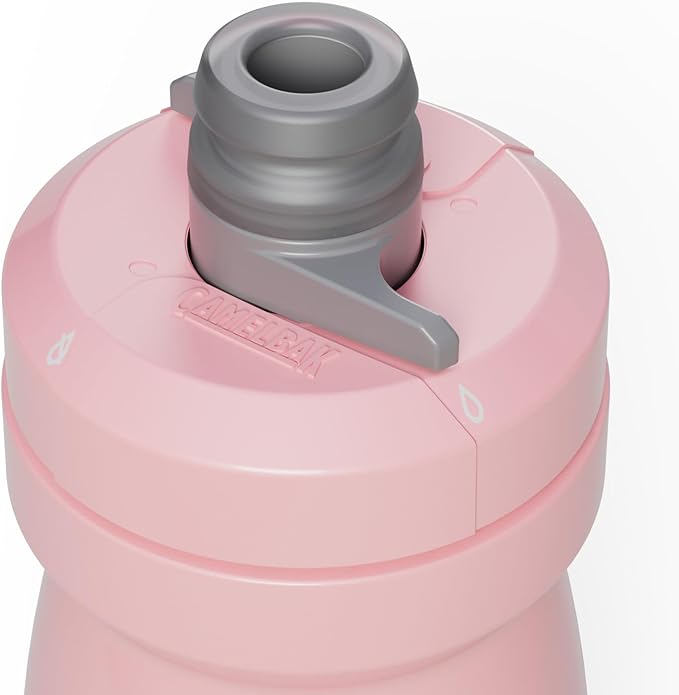CamelBak Podium 21oz Bike Water Bottle - Easy Squeeze Bottle - Fits Most Bike Cages, Coral Sunset