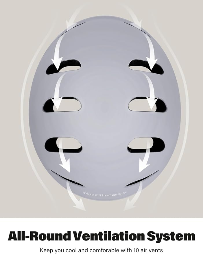 Skateboard Bike Helmet,Multi-Sport with Premium Safety & Ventilation,Shock-Absorbing,Adjustable for Cycling Scooter Commuter Skate Protection for Youth Adult