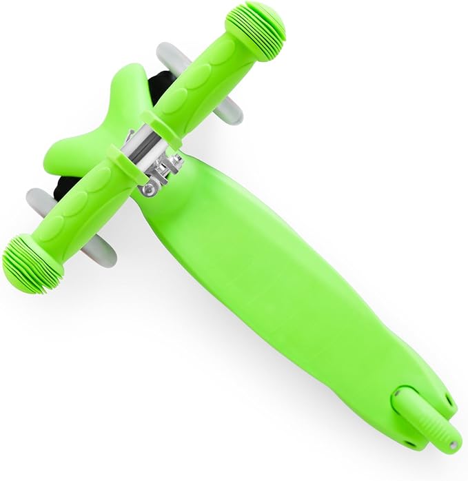 Kids Scooter, Children and Toddler 3 Wheel Kick Scooter for Boys & Girls Ages 2-5, LED Lighted Wheels and 3 Adjustable Height Handlebars, Lean-to-Steer