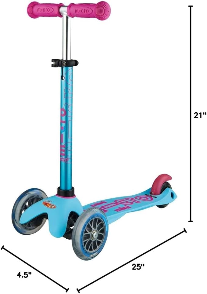 Micro Kickboard - Mini Deluxe - Three Wheeled, Lean-to-Steer Swiss-Designed Micro Scooter