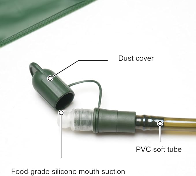 Mini Hydration Bladder 1L-2.5L Leak Proof Hydration Reservoir BPA Free Military Water Bladder Bag Hydration Pack Replacement for Outdoor Camping Hiking