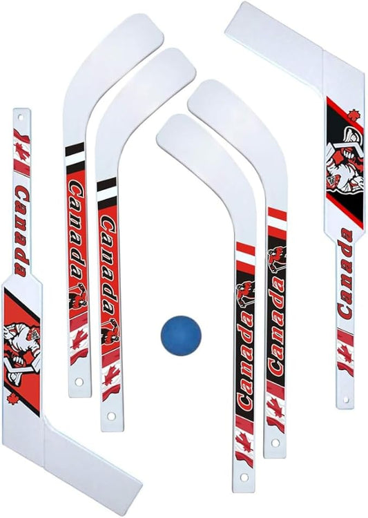 Mini Hockey Set – Durable Mini Sticks & Foam Balls – Indoor/Outdoor Rec Floor Hockey Set